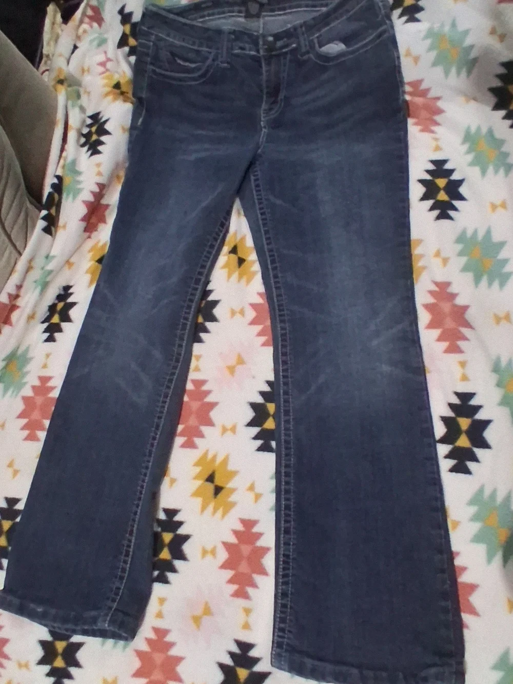 Women’s Boot Cut Jeans in Dark Blue Wash
